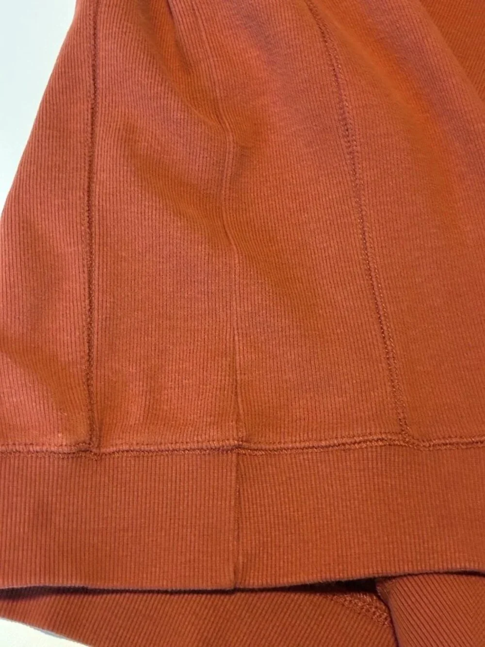 Tasso Elba Men’s Mock Neck Quarter Zip Pullover Sweater Rust Orange Size L